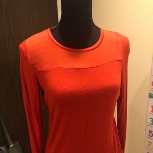 Orange fitted blouse
